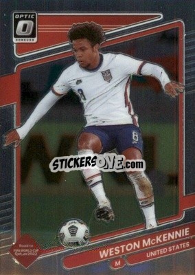 Sticker Weston McKennie - Donruss Soccer Road to Qatar 2021-2022 n. 167o - Panini