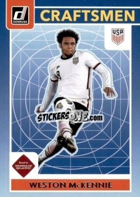 Sticker Weston McKennie - Donruss Soccer Road to Qatar 2021-2022 n. 12c - Panini