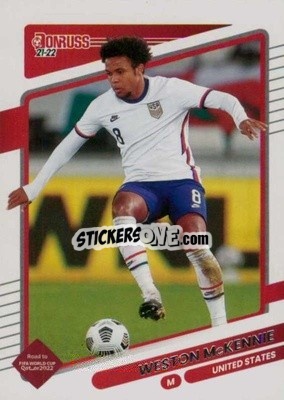 Sticker Weston McKennie - Donruss Soccer Road to Qatar 2021-2022 n. 167 - Panini