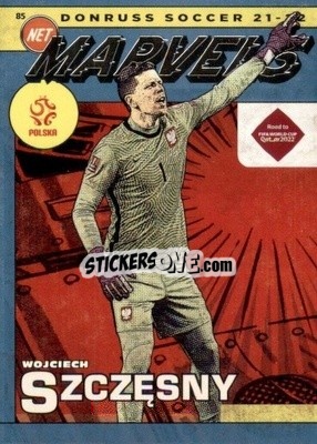 Sticker Wojciech Szczesny - Donruss Soccer Road to Qatar 2021-2022 n. 16nm - Panini