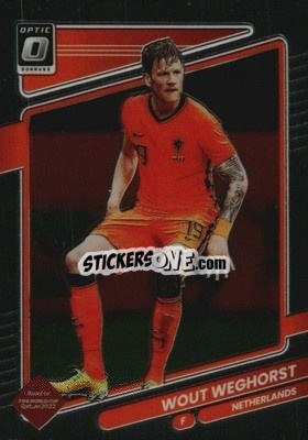 Sticker Wout Weghorst - Donruss Soccer Road to Qatar 2021-2022 n. 131o - Panini