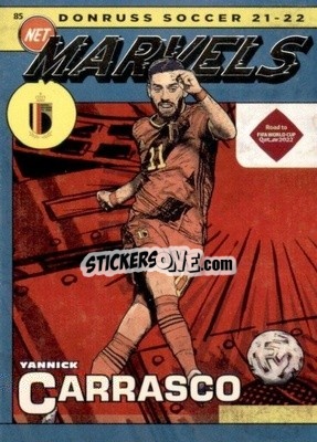 Sticker Yannick Carrasco - Donruss Soccer Road to Qatar 2021-2022 n. 4nm - Panini