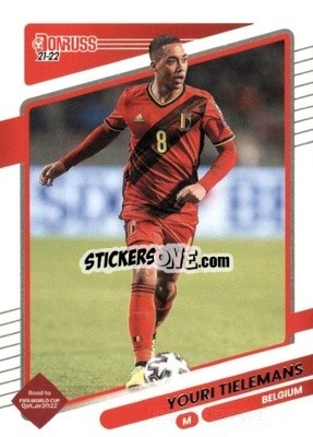 Sticker Youri Tielemans - Donruss Soccer Road to Qatar 2021-2022 n. 12 - Panini