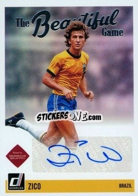 Sticker Zico - Donruss Soccer Road to Qatar 2021-2022 n. BG-Z - Panini