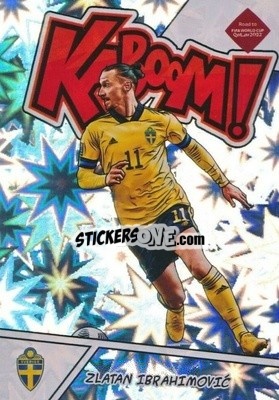Sticker Zlatan Ibrahimovic - Donruss Soccer Road to Qatar 2021-2022 n. 8k - Panini