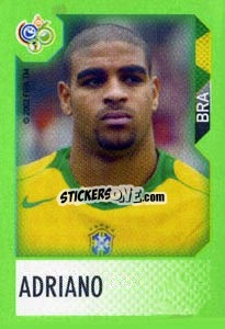 Sticker Adriano - FIFA World Cup Germany 2006. Mini album n. 216 - Panini