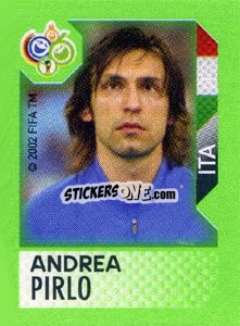 Sticker Andrea Pirlo - FIFA World Cup Germany 2006. Mini album n. 190 - Panini