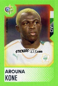 Sticker Arouna Kone - FIFA World Cup Germany 2006. Mini album n. 109 - Panini