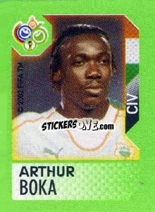 Sticker Arthur Boka - FIFA World Cup Germany 2006. Mini album n. 108 - Panini