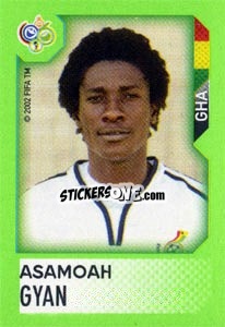 Cromo Asamoah Gyan - FIFA World Cup Germany 2006. Mini album - Panini