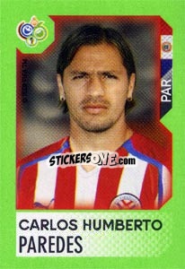 Sticker Carlos Humberto Paredes - FIFA World Cup Germany 2006. Mini album n. 62 - Panini