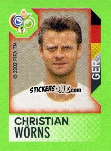 Sticker Christian Wörns - FIFA World Cup Germany 2006. Mini album n. 12 - Panini