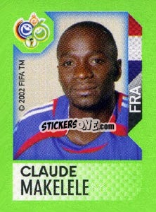 Sticker Claude Makelele - FIFA World Cup Germany 2006. Mini album n. 256 - Panini