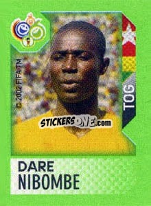 Sticker Dare Nibombe - FIFA World Cup Germany 2006. Mini album n. 287 - Panini