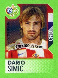 Sticker Dario Simic - FIFA World Cup Germany 2006. Mini album - Panini