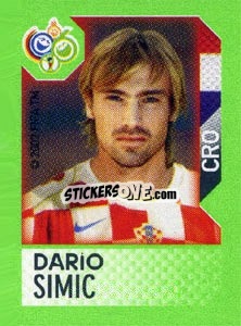 Sticker Dario Simic - FIFA World Cup Germany 2006. Mini album n. 229 - Panini