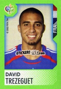 Sticker David Trezeguet - FIFA World Cup Germany 2006. Mini album n. 252 - Panini