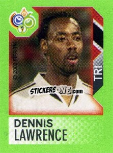 Sticker Dennis Lawrence - FIFA World Cup Germany 2006. Mini album - Panini