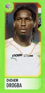 Sticker Didier Drogba - FIFA World Cup Germany 2006. Mini album - Panini