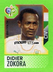 Sticker Didier Zokora - FIFA World Cup Germany 2006. Mini album - Panini