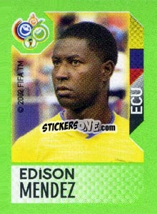 Sticker Edison Mendez - FIFA World Cup Germany 2006. Mini album - Panini