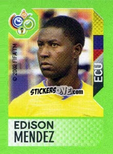 Sticker Edison Mendez - FIFA World Cup Germany 2006. Mini album n. 46 - Panini