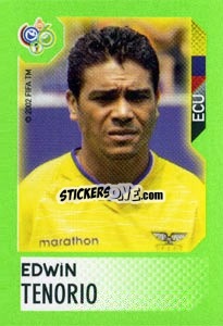 Sticker Edwin Tenorio - FIFA World Cup Germany 2006. Mini album - Panini