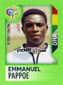 Sticker Emmanuel Pappoe - FIFA World Cup Germany 2006. Mini album n. 200 - Panini
