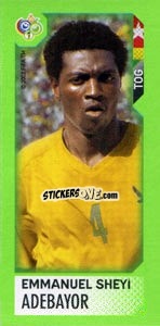 Sticker Emmanuel Sheyi Adebayor - FIFA World Cup Germany 2006. Mini album n. 286 - Panini