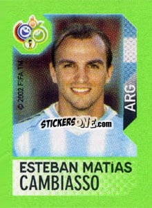 Sticker Esteban Matias Cambiasso - FIFA World Cup Germany 2006. Mini album n. 101 - Panini