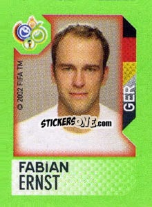 Sticker Fabian Ernst - FIFA World Cup Germany 2006. Mini album - Panini