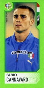 Sticker Fabio Cannavaro - FIFA World Cup Germany 2006. Mini album n. 181 - Panini