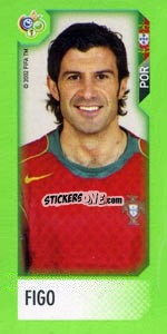 Sticker Figo - FIFA World Cup Germany 2006. Mini album - Panini