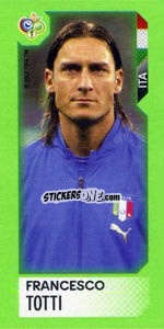 Sticker Francesco Totti - FIFA World Cup Germany 2006. Mini album n. 187 - Panini
