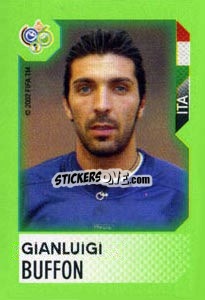 Sticker Gianluigi Buffon - FIFA World Cup Germany 2006. Mini album n. 182 - Panini