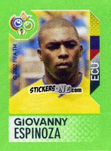 Sticker Giovanny Espinoza - FIFA World Cup Germany 2006. Mini album - Panini