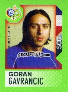 Cromo Goran Gavrancic - FIFA World Cup Germany 2006. Mini album - Panini