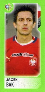 Sticker Jacek Bak - FIFA World Cup Germany 2006. Mini album n. 27 - Panini