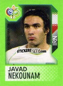 Sticker Javad Nekounam - FIFA World Cup Germany 2006. Mini album n. 156 - Panini