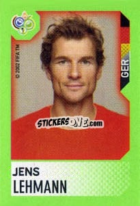 Sticker Jens Lehmann - FIFA World Cup Germany 2006. Mini album n. 6 - Panini
