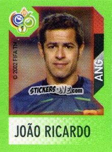 Sticker João Ricardo - FIFA World Cup Germany 2006. Mini album - Panini