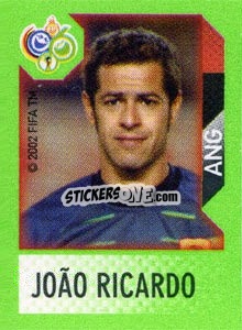 Sticker João Ricardo - FIFA World Cup Germany 2006. Mini album n. 160 - Panini