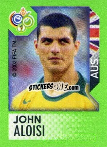 Sticker John Aloisi - FIFA World Cup Germany 2006. Mini album - Panini