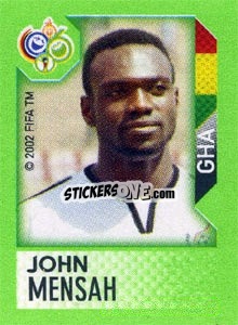Sticker John Mensah - FIFA World Cup Germany 2006. Mini album - Panini