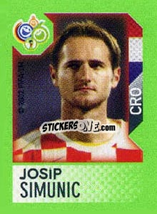 Sticker Josip Simunic - FIFA World Cup Germany 2006. Mini album - Panini