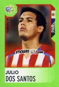 Sticker Julio Dos Santos - FIFA World Cup Germany 2006. Mini album n. 61 - Panini