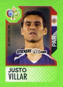 Sticker Justo Villar - FIFA World Cup Germany 2006. Mini album - Panini
