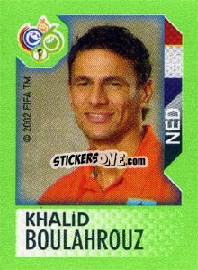 Sticker Khalid Boulahrouz - FIFA World Cup Germany 2006. Mini album n. 129 - Panini