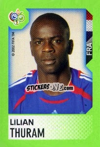 Sticker Lilian Thuram - FIFA World Cup Germany 2006. Mini album - Panini