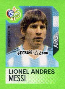 Sticker Lionel Andres Messi - FIFA World Cup Germany 2006. Mini album n. 103 - Panini
